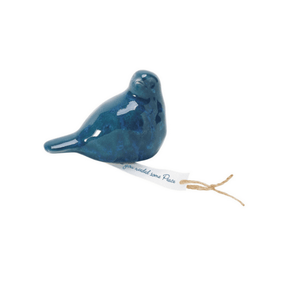 Enesco Gifts Peace Messenger Bird Dark Blue