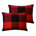 thumbnail image 4 of 7 Piece Comforter Set Bag Solid Color All Season Soft Down Alternative Blanket & Luxurious Microfiber Bed Sheets, King, Buffalo Plaid Burgundy/Black, 4 of 6