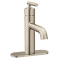 thumbnail image 2 of Moen Gibson One-Handle Single Hole Modern Bathroom Sink Faucet with Optional Deckplate, Brushed Nickel, 2 of 6