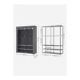 thumbnail image 2 of SONGMICS Portable Closet Wardrobe with Shoe Rack and Cover, Closet Storage Organizer, Gray, 2 of 4