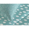 thumbnail image 4 of Ambesonne Turquoise Quilted Bedspread Set 3 Pcs, Polka Dots Romantic Art, King Size, White and Pale Blue, 4 of 5