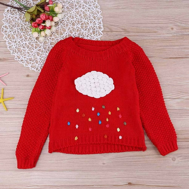Sueter rojo para niña new arrivals