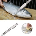 thumbnail image 2 of Fish Scaling Tool Multifunctional Stainless Steel Fish Scale Set Fish Serration Clean Scale Remover Fish Scale, 2 of 4