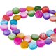 thumbnail image 1 of 2 hebras de dijes de concha natural redonda y plana de Trochus, de colores, de 5 a 9 mm, para hacer pulseras, collares y joyas., 1 of 4