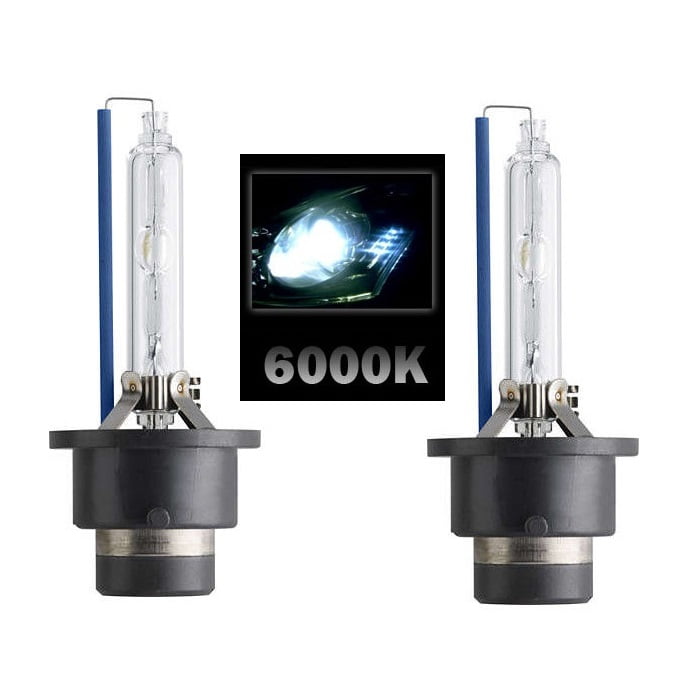 A Pair Aukee D4S HID Bulbs 35W 12V Xenon Replacement Headlights Bulb Cool White 6000K 