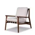 thumbnail image 4 of Grain Wood Furniture Solid Wood Mid Century Lounge Chair with Off-White Performance Boucle Cushions, 4 of 6