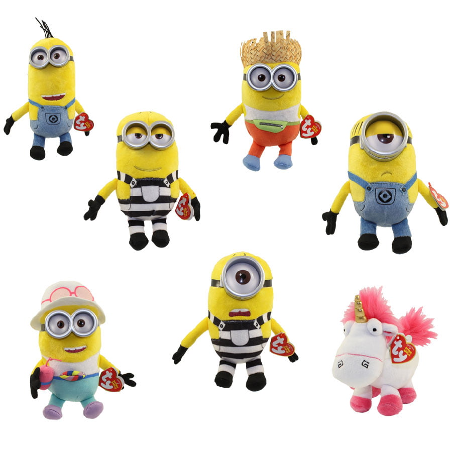 The Minions Ty Beanie Baby Babies Mel Despicable Me 3 Movie 7 Inch for sale online 