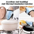 thumbnail image 7 of Non-Slip Mini Oven Mitts With Duck Beak Design Are Easy To Take Off And Wear And Easy To Hang For Oven Pot Tripod Barbecue Casserole Skyblue Stripe_3 2pcs, 7 of 7