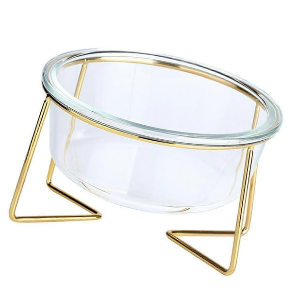 1 piece elevated dog bowl and cat bowl with slanted food intake, durable base for comfortable feeding for pets to avoid