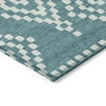 thumbnail image 4 of Addison Rugs Chantille Indoor/Outdoor Transitional Diamonds Teal Washable Rectangle Rug, 1'8" x 2'6", 4 of 6