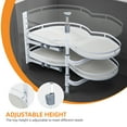 thumbnail image 6 of Uforic Adjustable Swing Left Opener Kitchen Pull-Out Cabinet Organizer with Spice Racks, Height-Adjustable, 31.9" Length, 6 of 9