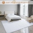 thumbnail image 3 of Alfombra BENRON de 152 x 244 cm, blanca y esponjosa, lavable, 3 of 7