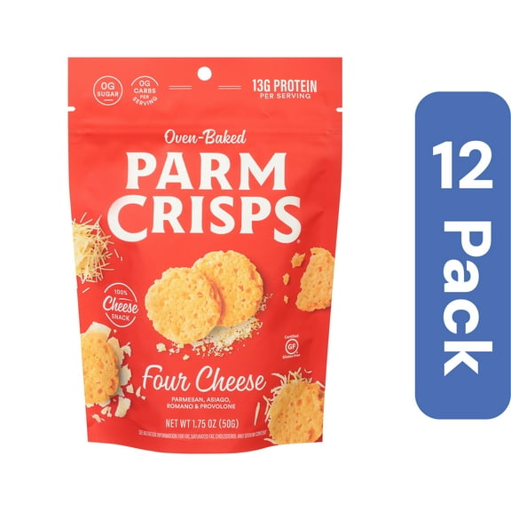 Parm Crisps Four Cheese Crisps 1.75 oz (Pack of 12)