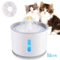 thumbnail image 5 of USB 2.4L Automatic Pet Cat Water Fountain with LED Lighting Dogs Cats Mute Drinker Feeder Bowl Drinking Dispenser , Plastic PP, 5 of 5