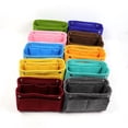 thumbnail image 5 of Bolsa de fieltro para cosméticos, multifuncional, para mujer, bolsa de viaje de gran capacidad, bolsa de almacenamiento con broche de fieltro, 5 of 5