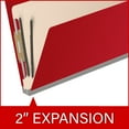 thumbnail image 3 of 25 Pt. Pressboard Classification Folders, 2/5 Cut ROC Top Tab, Legal Size, 2 Dividers, Red (Box of 10), 3 of 8
