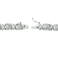 thumbnail image 3 of Silver Tone 1.00ct Diamond X & Heart Tennis Bracelet, 3 of 3