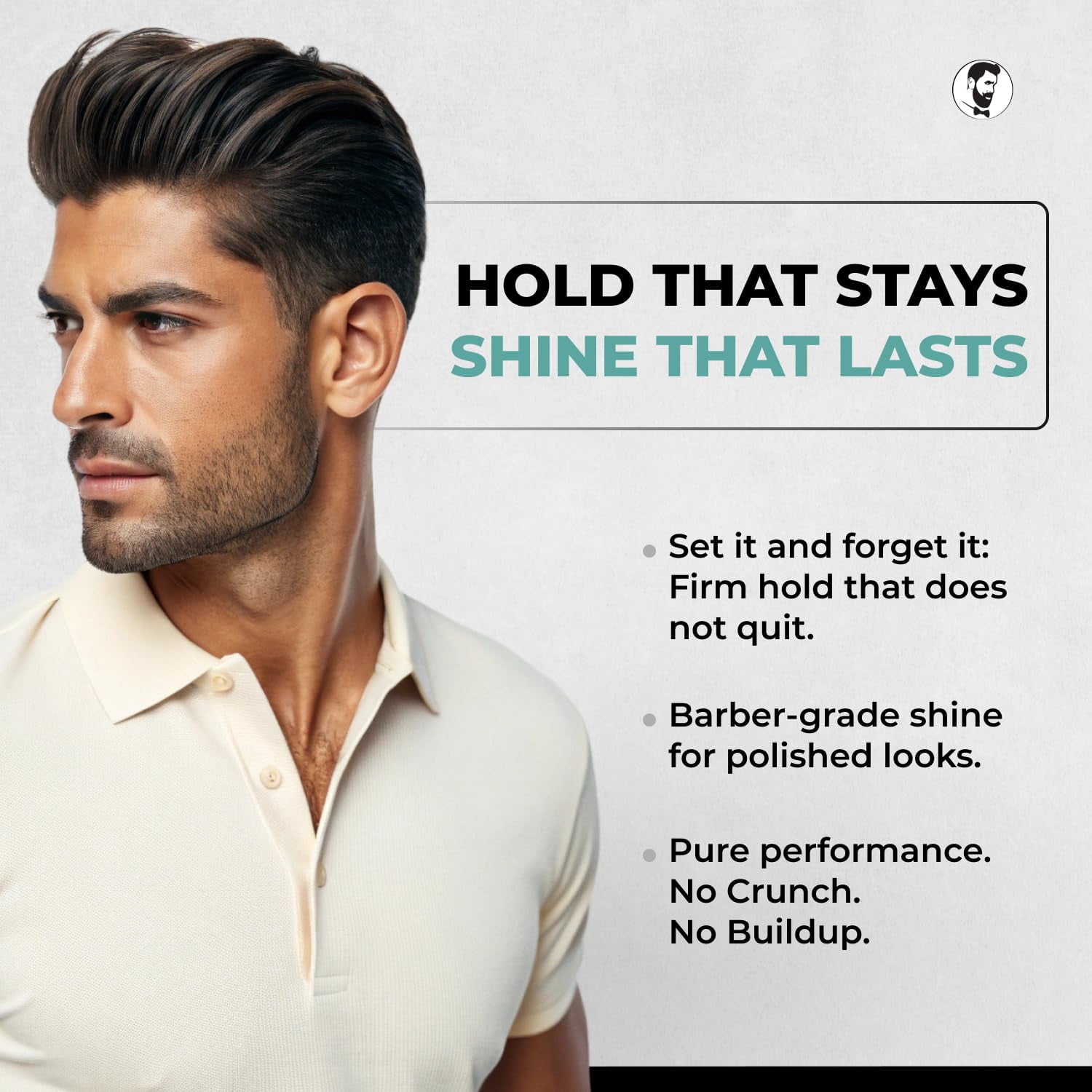 Gentlemen Republic 64oz Refined Hair Gel for Men – Premium Styling Gel, Alcohol-Free, Humidity Resistant, All-Day Shine