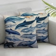 thumbnail image 2 of HENGT Watercolor Ocean Sea Sharks and Educational Chart Throw Pillow Cover Decor for Beach House Summer Home Kids Room Nursery,Gifts for Whale Shark Lovers,2pc, 2 of 6