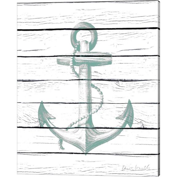 Anchor on Wood by Lanie Loreth, Canvas Wall Art, 16W x 20H