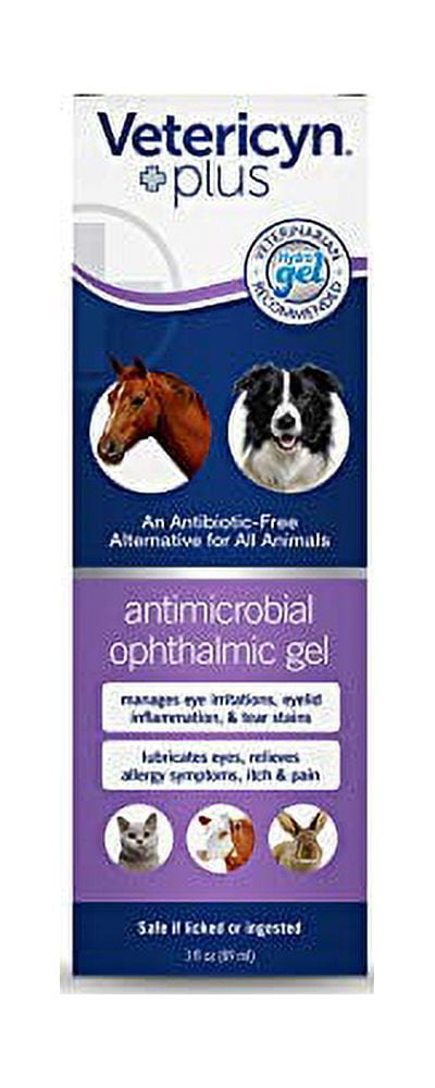 Vetericyn Plus Antimicrobial Ophthalmic Gel for All Animals (3 oz bottle) 