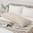 thumbnail image 6 of Cream Botanical Body Pillow Cover 20 x 60 Inch Decorative Pillow Cover Spring Summer Chic Wildflowers Lumbar Pillowcase Seasonal Rectangle Cushion Case for Couch Sofa Bed Living Room, 6 of 9