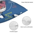 thumbnail image 3 of Wukai Great White Shark Premium Polyester Fleece Pillow Covers with Hidden Zipper Closure,Luxuriously Soft and Durable-18"x18", 3 of 7