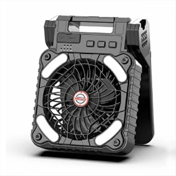 Ventilador Solar para Acampar con Luz, Ventilador Portátil para Acampar con Panel Solar, Ventilador Recargable para Tienda de Campaña.