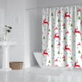 thumbnail image 2 of White Christmas Reindeer and Tree Pattern Shower Curtain 84"x72" ,Bathroom Decorative Shower Curtains Set with 12 Hooks,Modern Waterproof Washable Shower Curtain, 2 of 6