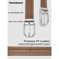 thumbnail image 5 of Timarkment Men's Brown Belt Belts for Men with Classic Pin Buckle Casual Dress Belt for Jeans Pants Adjustable Business Waist Belt for Everyday Wear, 5 of 6