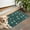 Dark Green Christmas, variant on Turquoise Christmas Tree Pattern Door Rugs,Washable Non Slip Door Mats Indoor,Decorative Door Mats,Entry Mat Indoor for Entrance,Bedroom,Kitchen,Bathroom,17"x30"