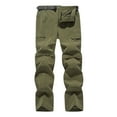 thumbnail image 2 of QATAINLAV Men's Hiking Pants Convertible Quick Dry Lightweight Zip-Off Cargo Pants Outdoor Travel Camping Fishing Pants with Belt Army Green XL, 2 of 8
