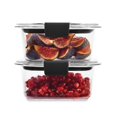 thumbnail image 3 of Rubbermaid Récipient de Stockage Alimentaire Brilliance, Petit, 1.3 Tasse, Transparent, Lot de 2, 3 of 5