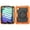Orange+Black, variant on for iPad 8.3" mini 7th 2024/6th 2021 Kids Case Heavy Duty Rugged Shockproof Silicone Hybrid Protective Case Cover Rotating Ring Stand Hand Grip+Pencil Holder+Screen Protector, Black