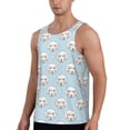 thumbnail image 2 of Easygdp Dog Men's Tank Top, Sleeveless Muscle T Shirts, Breathable, Quick-Dry, Loose for Gym, Running, Fitness - X-Large, 2 of 9