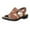 Brown, variant on Women's Sandals with Arch Support Comfortable Ankle Strap Open Toe Casual Flat Sandals Summer 2025, Red 7.5