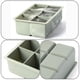 thumbnail image 3 of Bandejas de silicona para cubitos de hielo: moldes de silicona para cubitos de hielo de gran tamaño con tapa extraíble a prueba de fugas Bandeja cuadrada para cubitos de hielo para cócteles, whisky,, 3 of 5