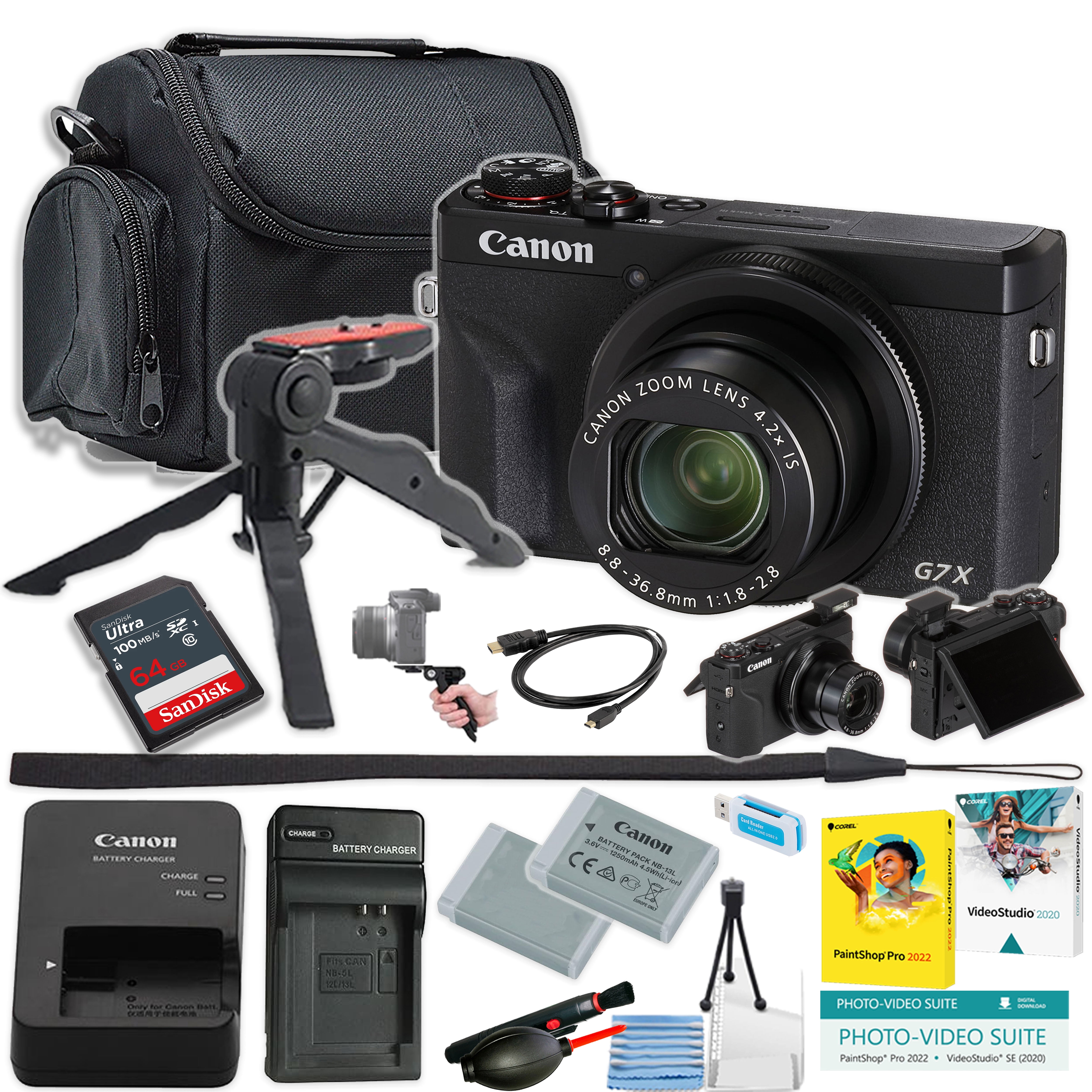 Canon PowerShot G7 X Mark II 20.1MP Digital Camera with 4.2x Zoom