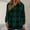 A01_Checked Green, variant on Checkered Hoodies Pullover Sweater Blouses for Womens Velvet Thermal Hooded Tops Long Sleeve Pullover Plaid Printed Blouse Fall Outfits 2025 Loose Fit