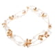 thumbnail image 1 of Diadema de flores con perlas para novia, tocado de cuentas de cristal para boda, accesorio para el cabello para decoración, joyería de fiesta (dorado/plateado), 1 of 8
