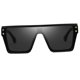 thumbnail image 3 of de sol cuadradas tamaño para mujer de estilo retro Tonos grandes Negro Sunnimix Gafas de sol cuadradas de gran tamaño, 3 of 8