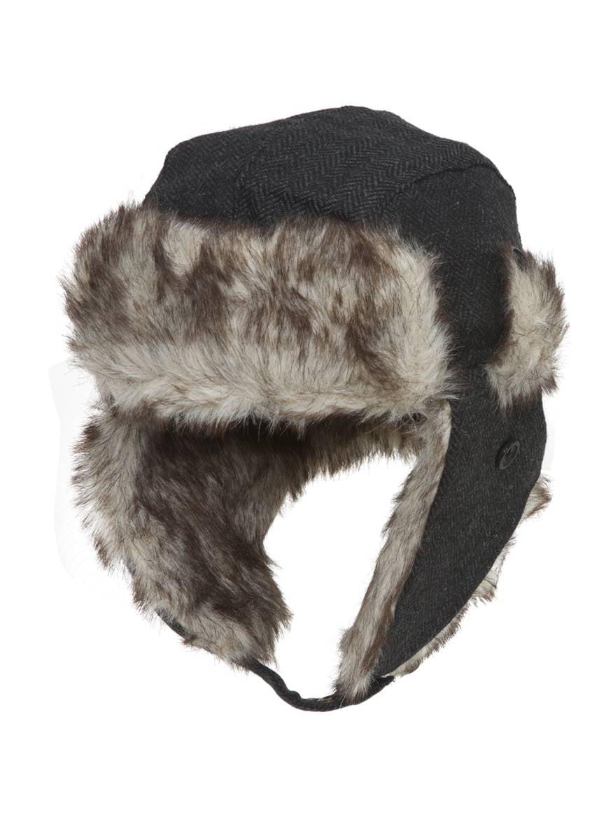 TRAPPER DEERSTalker Hat  Unisex Faux Fur Men Woman Outdoors Warm Winter Headwear 