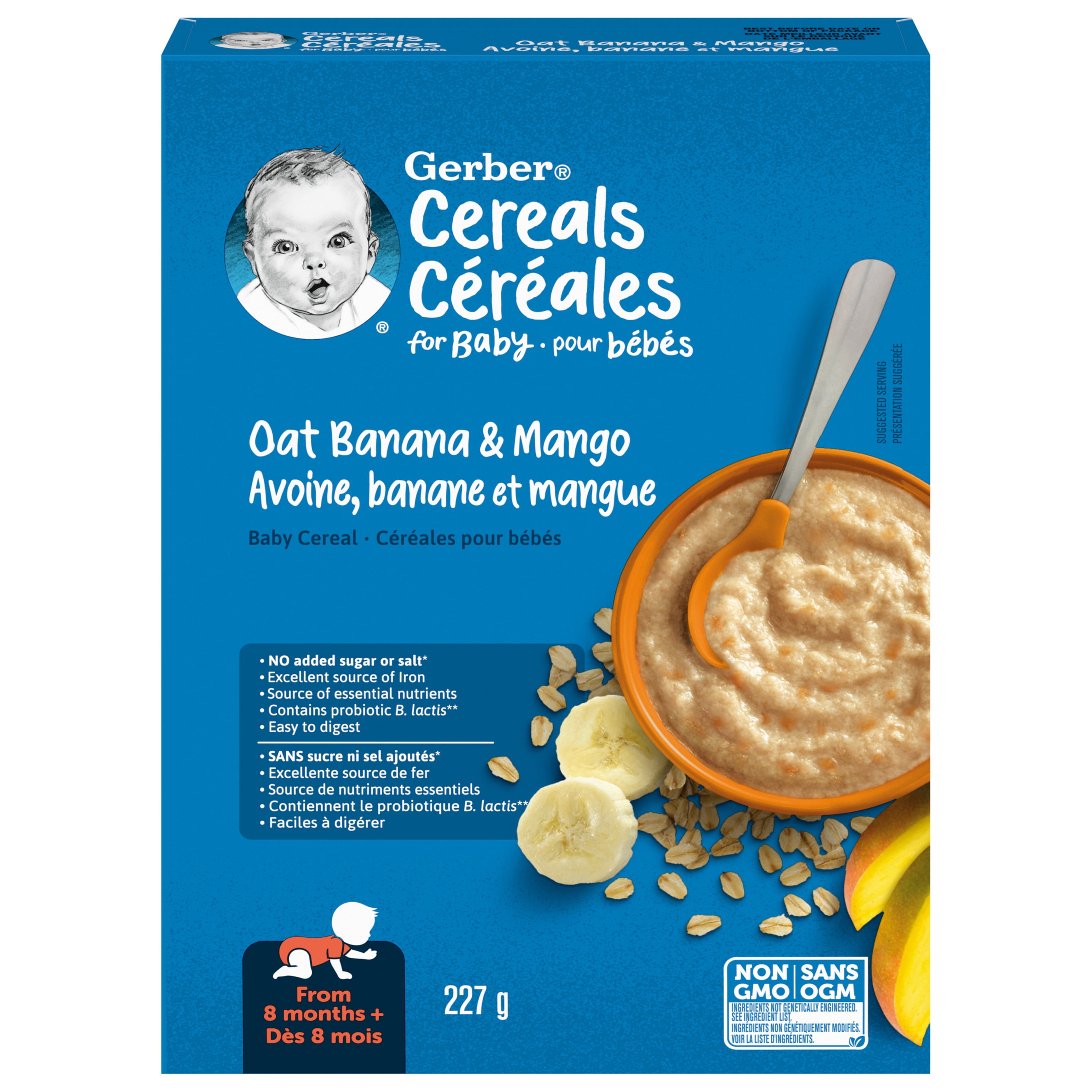 GERBER Stage 3 Oat Banana Mango Baby Cereal