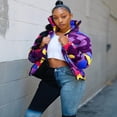thumbnail image 2 of BESTSPR Veste Matelassée Femme Couleur Camouflage Imprimé Vêtements Doudoune Manteaux d'Hiver Femme Taille p-4TG, 2 of 6