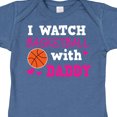 thumbnail image 4 of Inktastic I Watch Basketball with Daddy Boys or Girls Baby Bodysuit, 4 of 5