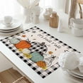 thumbnail image 5 of Fall Pumpkin Placemats Set of 12 It's Fall Y'all Buffalo Plaids Autumn Harvest Heat Insulated Linen Place Mats, Washable Stain-Proof Table Mats for Dining Tables Holiday Decor 13x19inch, 5 of 9
