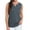 Charcoal, variant on Elsie & Zoey Myla XL White V-Neck Sleeveless Tank Top for Women