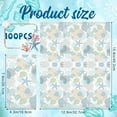 thumbnail image 6 of 100pcs Sea Fans Guest Napkins Disposable Paper Pack Coastal Napkins for Summer Bathroom Powder Room Wedding Anniversary Holiday Bridal & Baby Shower Decorative Towels, 6 of 11