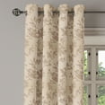thumbnail image 3 of Ambesonne Grommet Curtain, , 50"x96", Eggshell and Warm Taupe, 3 of 5