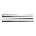 thumbnail image 4 of Correderas laterales para cajones de 14 pulgadas, silenciosas, suaves, con amortiguador de doble resorte, rieles laterales para cajones de acero laminado en frío para el hogar, 4 of 15